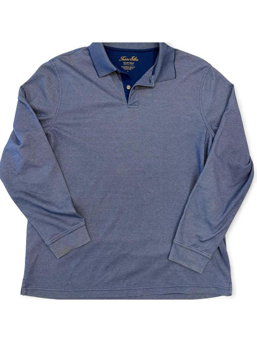 Tasso Elba — Supima Long Sleeve Polo Shirt